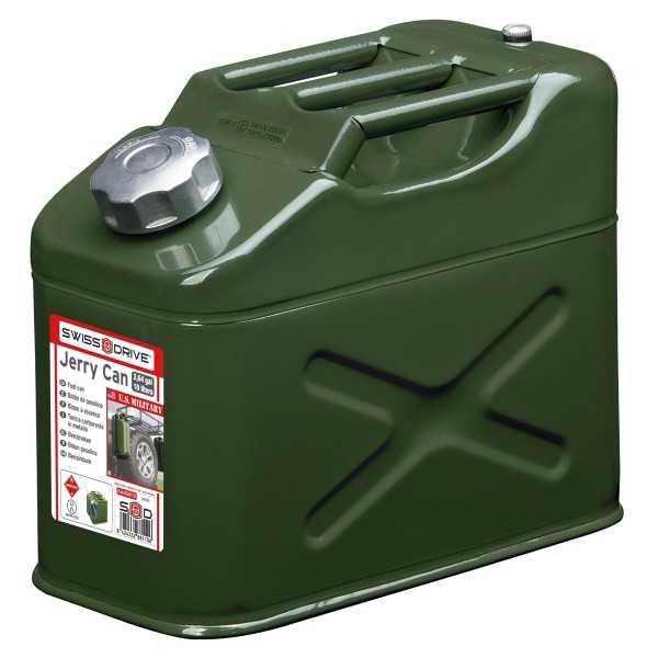 BIDON A CARBURANT METAL U.N APPROVED BOUCHON VISSABLE 10L