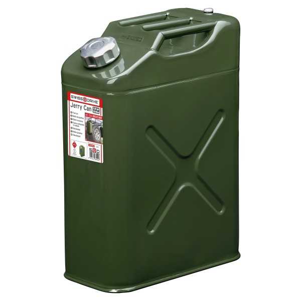 BIDON A CARBURANT METAL U.N APPROVED BOUCHON VISSABLE 20L