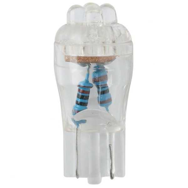 BLISTER 2 AMPOULES LED 12V T10 WEDGE BLANCHES