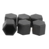 PROTECTION SILICONE ECROUS DE ROUE NOIR 17MM - 20PCS