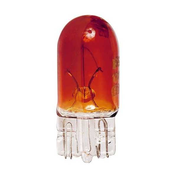 BLISTER 2 AMPOULES WEDGE 12V. 5W. T10 W2.1x9.5D AMBREE