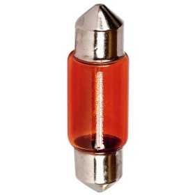 BOITE 10 AMPOULES NAVETTE 12V. 5W. T11x35 SV8.5D AMBREE