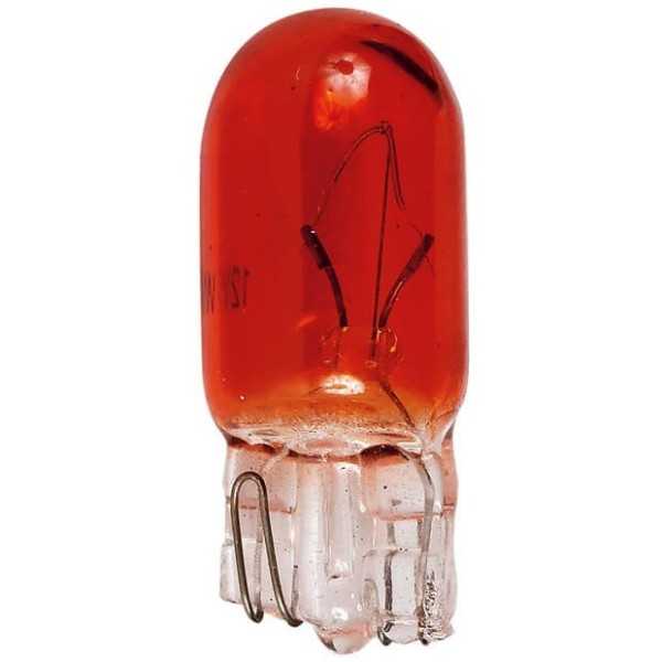 BOITE 10 AMPOULES WEDGE 12V. 5W. T10 W2.1x9.5D AMBREE