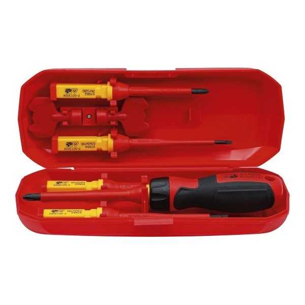 Jeu de tournevis VDE avec lames de rÃ©serve 8 piÃ¨ces