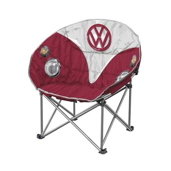 VW T1 BUS FOLDING CHAIR MOON avec sac de transport - ROUGE