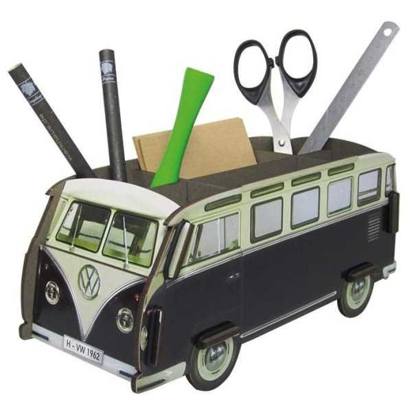 VW T1 BUS CRAYON PORTE - NOIR / BLANC