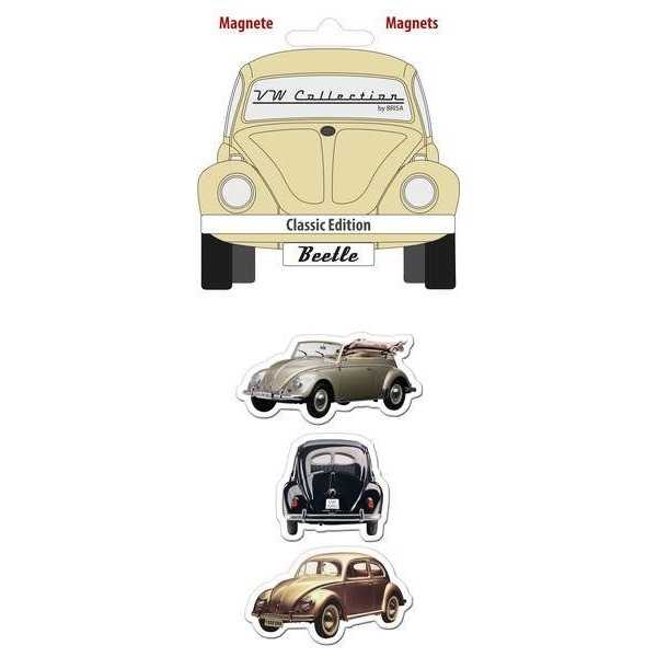 VW BEETLE MAGNET 3 PC SET IN EMBALLAGE BLISTER - CLASSIC |  | Décor...