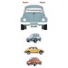 VW BEETLE MAGNET 3 PC SET IN EMBALLAGE BLISTER - FINAL |  | Décoration