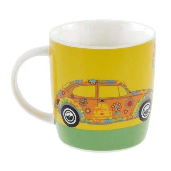 VW BEETLE CAFÉ TASSE 370ml EN COFFRET - FLEURS |  | Tasse & Mug