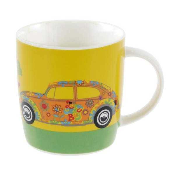 VW BEETLE CAFÉ TASSE 370ml EN COFFRET - FLEURS |  | Tasse & Mug
