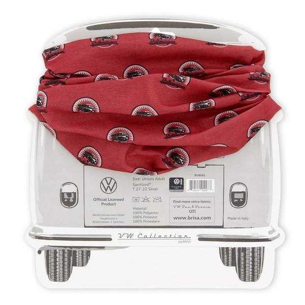 VW T1 BUS SCARF TUBE - VINTAGE LOGO / ROT |  | Accessoires de mode