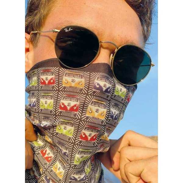 VW T1 BUS MULTIFONCTIONNEL HEADWEAR - FRONTS / multicolore |  | Acc...