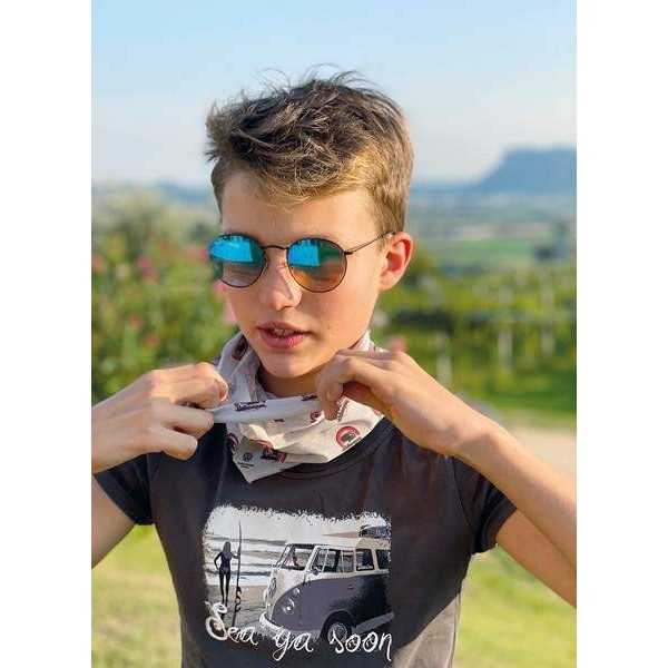 VW T1 BUS MULTIFONCTIONNEL HEADWEAR - VINTAGE LOGO / GREY |  | Acce...