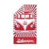 VW T1 BUS SERVIETTE DE PLAGE - SAMBA RAYURES / RED |  | Extérieur e...