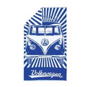 VW T1 BUS SERVIETTE DE PLAGE - SAMBA RAYURES / BLEU |  | Extérieur ...