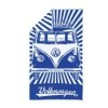 VW T1 BUS SERVIETTE DE PLAGE - SAMBA RAYURES / BLEU |  | Extérieur ...