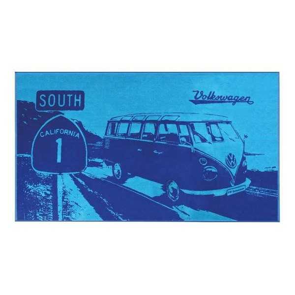VW T1 BUS SERVIETTE DE PLAGE - ROUTE 1 / BLEU |  | Extérieur et voyage