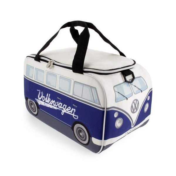 VW T1 BUS COOLER BAG (25 litres) - blanc / bleu |  | Extérieur et v...