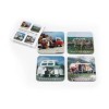 VW T1 BUS Coasters 4 PC SET PAPIER MANCHE - PAYSAGE