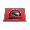 VW T1 BUS PAILLASSON - VINTAGE LOGO / ROUGE