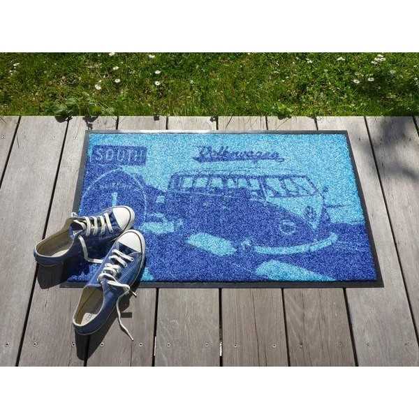 VW T1 BUS PAILLASSON - ROUTE 1 / BLEU |  | Paillassons