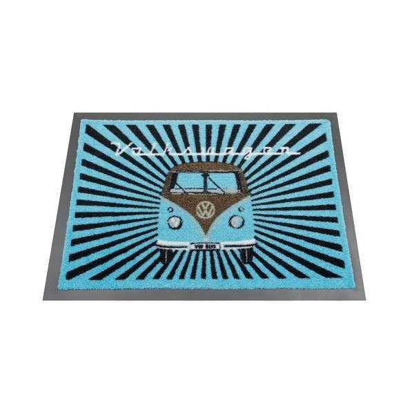 VW T1 BUS PAILLASSON - SAMBA RAYURES / PETROL