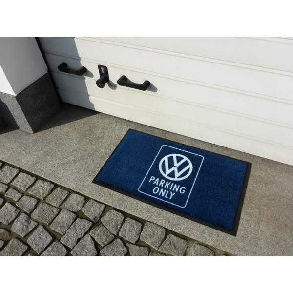 VW PAILLASSON - PARKING SEULEMENT / BLEU |  | Paillassons