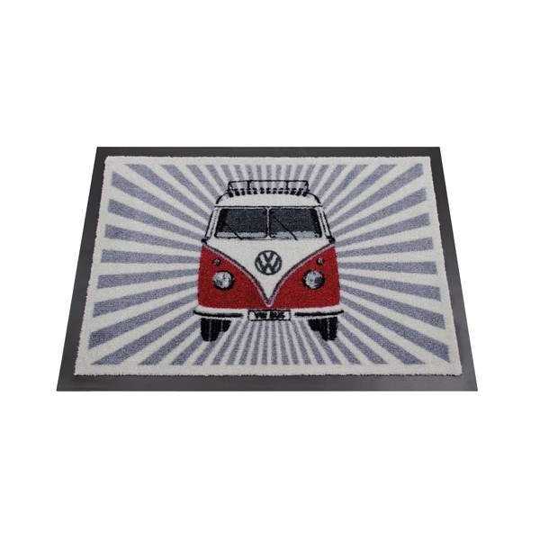 VW T1 BUS PAILLASSON - SAMBA RAYURES / RED