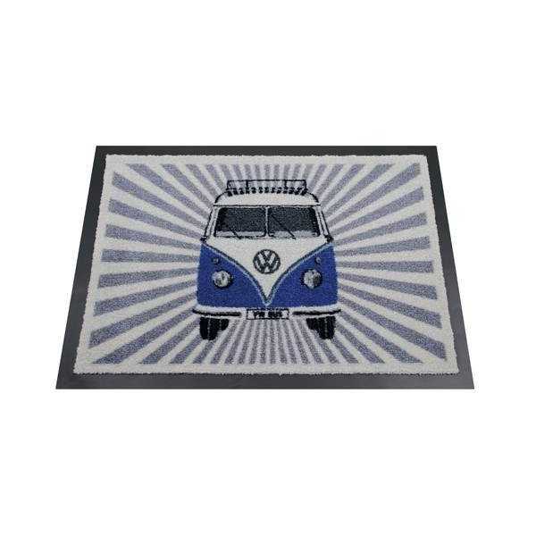 VW T1 BUS PAILLASSON - SAMBA RAYURES / BLEU