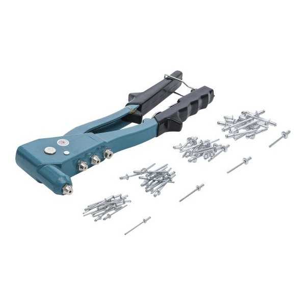 Jeu de pince Ã  riveter 2 4 / 3 2 / 4 0 / 4 8 mm 250 mm