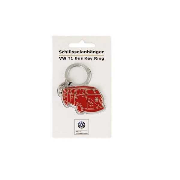 VW T1 BUS ENAMEL KEY RING sous blister - SILHOUETTE / RED (D) |  | ...