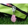 VW T1 BUS ENAMEL KEY RING sous blister - SILHOUETTE / ROSE (D)