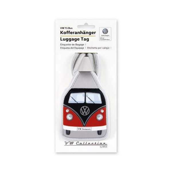 VW T1 BUS BAGAGES TAG - RED / BLACK |  | Sac & Portefeuilles