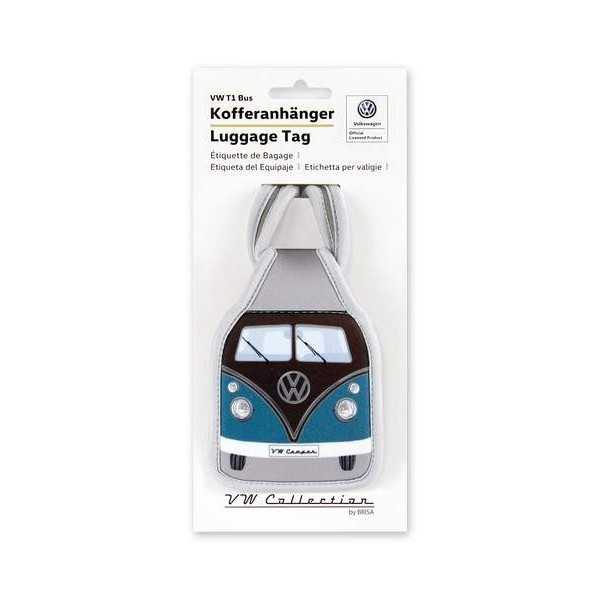 VW T1 BUS BAGAGES TAG - PETROL / BROWN |  | Sac & Portefeuilles