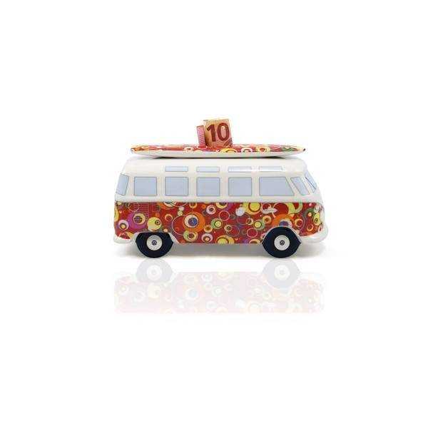 VW T1 BUS BANK ARGENT (échelle 01h18) SURF CONSEIL EN COFFRET - BUL...