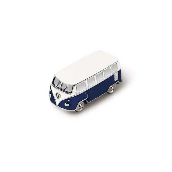 VW T1 BUS 3D MINI MODÃˆLE EN CADEAU AIMANT TIN - BLEU