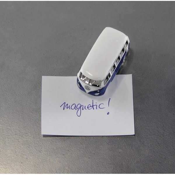 VW T1 BUS 3D MINI MODÈLE EN CADEAU AIMANT TIN - BLEU |  | Décoration