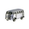 VW T1 BUS 3D MINI MODÃˆLE MAGNET EN CADEAU TIN - ARGENT VINTAGE