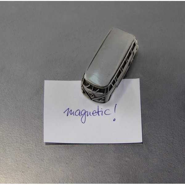 VW T1 BUS 3D MINI MODÈLE MAGNET EN CADEAU TIN - ARGENT VINTAGE |  |...
