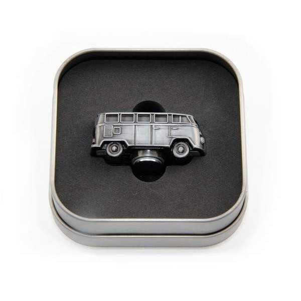 VW T1 BUS 3D MINI MODÈLE MAGNET EN CADEAU TIN - ARGENT VINTAGE |  |...