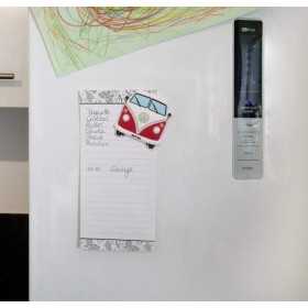 VW T1 BUS RUBBER MAGNET - FRONT / RED |  | Décoration