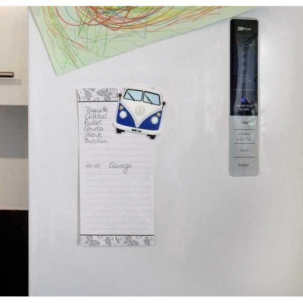 VW T1 BUS RUBBER MAGNET - FRONT / BLEU |  | Décoration