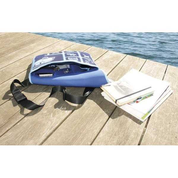 VW T1 BUS Néoprène MESSENGER SAC LARGE - SURF / BLEU |  | Sac & Por...