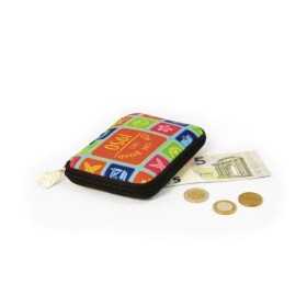 VW T1 BUS NEOPRENE Zipper le portefeuille - SURF / COULEURS