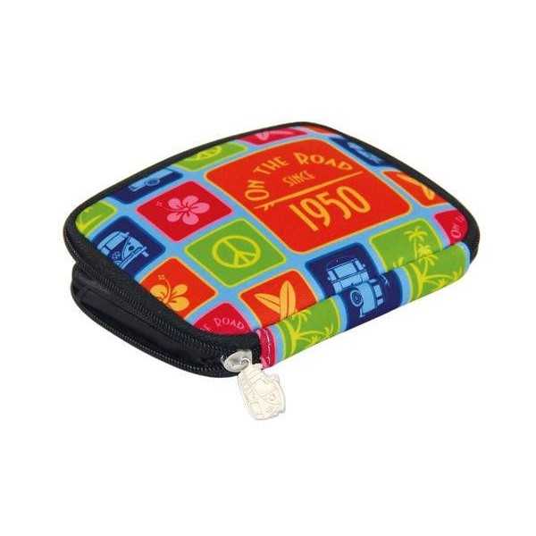 VW T1 BUS NEOPRENE Zipper le portefeuille - SURF / COULEURS |  | Sa...