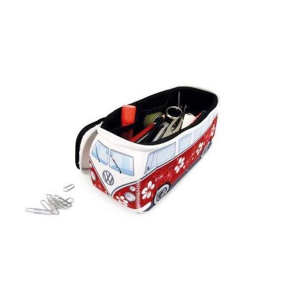 VW T1 BUS 3D Néoprène PETIT UNIVERSAL SAC - ROUGE / HIBISCUS |  | S...