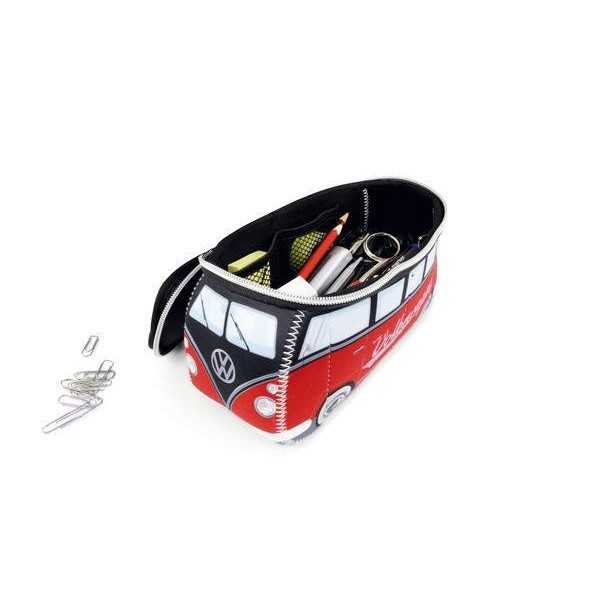 VW T1 BUS 3D Néoprène PETIT SAC UNIVERSAL - ROUGE / NOIR |  | Sac &...