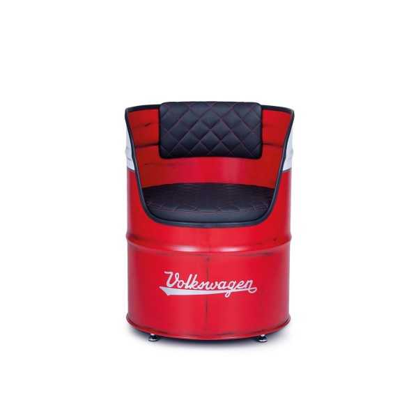 VW T1 BUS CHAISE HUILE DRUM (208L) VINTAGE LOOK - BLANC / ROUGE |  ...