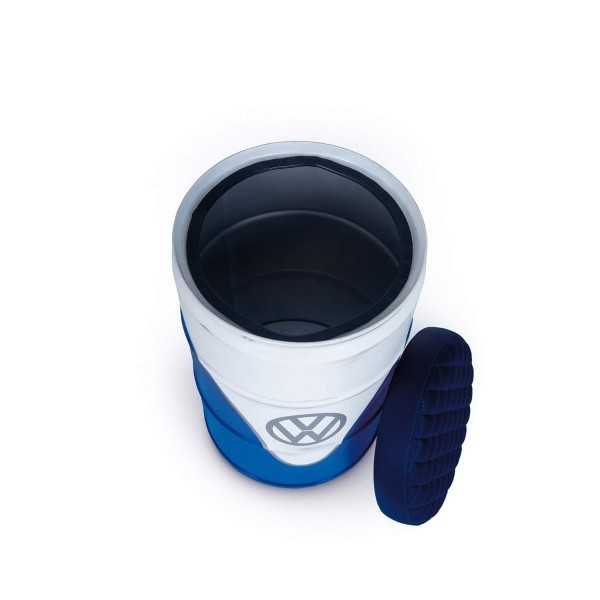 VW T1 BUS SELLES HUILE DRUM (60L) AVEC RANGEMENT VINTAGE LOOK - BLA...