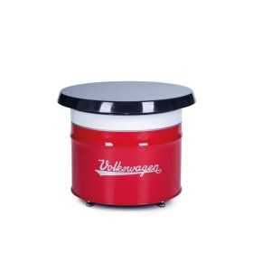 VW T1 BUS TABLEAU HUILE DRUM (208L) - BLANC / ROUGE